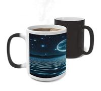 ERSTSNCK Night Light Color Changing Mug Heat Changing Coffee Mug Funny Magic Cup Heat Sensitive Travel Mugs Novelty Coffee Cups Personalized Customized Gift for Men Women 11 Oz