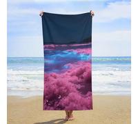 ERSTSNCK Noctiluca Bloom Beach Towel Oversized 31" X 63" Absorbent Towels Quick Dry Pool Towel Lightweight Bath Towels Sandproof Beach Blanket for Gym Swimming Sports Travel Gifts