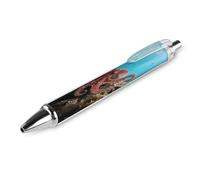 ERSTSNCK Octopus Black Ballpoint Pens Fine Point (0.5mm) Black Ink Pen Retractable Ball Point Pens with Comfortable Full Grip for Journaling, And Office Writing Ideal 1 PCS