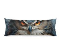 ERSTSNCK Owl Body Pillow Pillowcase 20"x54" Lumbar Throw Pillow Covers with Hidden Zipper Breathable & Cozy Full Long Bodypillow Case Cover for Sleeping Bedroom Couch Sofa Decor