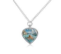 ERSTSNCK Pet Urn Necklace for Ashes Octopus And Boat Heart-Shaped Memorial Pendant with Filling Kit 27.6" Adjustable Chain Cremation Keepsake Jewelry for Dog Cat Sympathy Gift for Pets Lovers