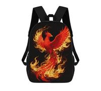 ERSTSNCK Phoenix Flame Laptop Backpack for Travel Work Cute Bookbag Computer Backpack Casual Daypack