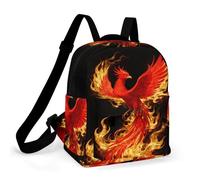 ERSTSNCK Phoenix Flame Small Backpack for Women Mini Backpack Purse Travel Fashion Roomy Shoulder Handbag