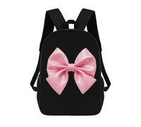 ERSTSNCK Pink Bow Laptop Backpack for Travel Work Cute Bookbag Computer Backpack Casual Daypack