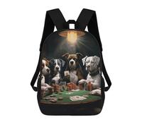 ERSTSNCK Playing Poker Dogs Laptop Backpack for Travel Work Cute Bookbag Computer Backpack Casual Daypack