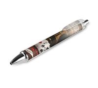 ERSTSNCK Poker Tournament Black Ballpoint Pens Fine Point (0.5mm) Black Ink Pen Retractable Ball Point Pens with Comfortable Full Grip for Journaling, And Office Writing Ideal 1 PCS