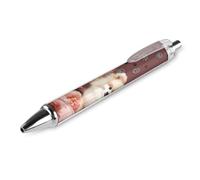 ERSTSNCK Pomeranians Puppies And Point Black Ballpoint Pens Fine Point (0.5mm) Black Ink Pen Retractable Ball Point Pens with Comfortable Full Grip for Journaling, And Office Writing Ideal 1 PCS