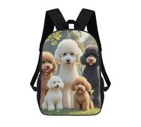 ERSTSNCK Poodles Dogs Laptop Backpack for Travel Work Cute Bookbag Computer Backpack Casual Daypack