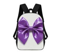ERSTSNCK Purple Bow Laptop Backpack for Travel Work Cute Bookbag Computer Backpack Casual Daypack