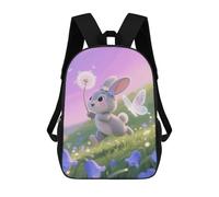 ERSTSNCK Rabbit with Bluebells Laptop Backpack for Travel Work Cute Bookbag Computer Backpack Casual Daypack