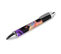 ERSTSNCK Radiant Phoenix Black Ballpoint Pens Fine Point (0.5mm) Black Ink Pen Retractable Ball Point Pens with Comfortable Full Grip for Journaling, And Office Writing Ideal 1 PCS