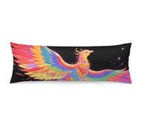ERSTSNCK Radiant Phoenix Body Pillow Pillowcase 20"x54" Lumbar Throw Pillow Covers with Hidden Zipper Breathable & Cozy Full Long Bodypillow Case Cover for Sleeping Bedroom Couch Sofa Decor