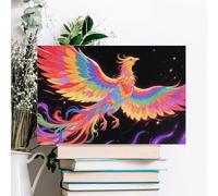 ERSTSNCK Radiant Phoenix Wall Decor For Living Room Large Canvas Wall Art For Bedroom Modern Office Pictures Wall Artwork Landscape Paintings Canvas Art Prints Home Decorations 24x16inch(60x40cm)