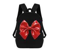 ERSTSNCK Red Bow Laptop Backpack for Travel Work Cute Bookbag Computer Backpack Casual Daypack