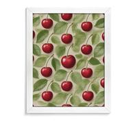 ERSTSNCK Red Cherry Pattern Diamond Painting Kits for Adults White Wood 40 * 50cm 5D Diamond Art Kits for Beginners Large DIY Full Drill Round Diamonds Gem Art Crafts Painting for Home Wall Decor