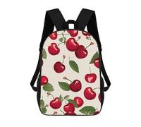 ERSTSNCK Red Cherry Pattern Laptop Backpack for Travel Work Cute Bookbag Computer Backpack Casual Daypack