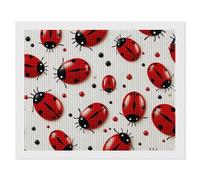 ERSTSNCK Red Ladybug Diamond Painting Kits for Adults 16"x20" 5D Diamond Art Kits for Beginners DIY Full Drill Round Diamonds Gem Art Crafts Painting for Home Wall Decor