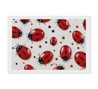 ERSTSNCK Red Ladybug Diamond Painting Kits for Adults 8"x12" 5D Diamond Art Kits for Beginners DIY Full Drill Round Diamonds Gem Art Crafts Painting for Home Wall Decor