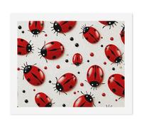 ERSTSNCK Red Ladybug Paint by Numbers for Adults Beginner 40x50cm DIY Painting Kit with HD Canvas & Acrylic Paints, Complete Crafts Set for Home Decor, Gifts, Stress Relief