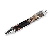 ERSTSNCK Red Pandas Black Ballpoint Pens Fine Point (0.5mm) Black Ink Pen Retractable Ball Point Pens with Comfortable Full Grip for Journaling, And Office Writing Ideal 1 PCS