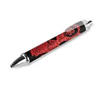 ERSTSNCK Red Papercut Dancer Black Ballpoint Pens Fine Point (0.5mm) Black Ink Pen Retractable Ball Point Pens with Comfortable Full Grip for Journaling, And Office Writing Ideal 1 PCS
