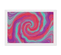 ERSTSNCK Red - Purple Vortex Diamond Painting Kits for Adults 8"x12" 5D Diamond Art Kits for Beginners DIY Full Drill Round Diamonds Gem Art Crafts Painting for Home Wall Decor