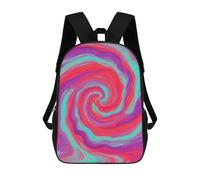 ERSTSNCK Red - Purple Vortex Laptop Backpack for Travel Work Cute Bookbag Computer Backpack Casual Daypack