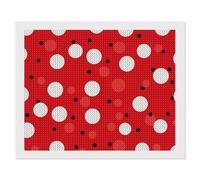 ERSTSNCK Red White Polka Dot Diamond Painting Kits for Adults 16"x20" 5D Diamond Art Kits for Beginners DIY Full Drill Round Diamonds Gem Art Crafts Painting for Home Wall Decor