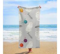 ERSTSNCK Red Yellow Sun Beach Towel Oversized 31" X 63" Absorbent Towels Quick Dry Pool Towel Lightweight Bath Towels Sandproof Beach Blanket for Gym Swimming Sports Travel Gifts