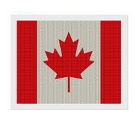 ERSTSNCK Retro Canada Flag Pattern Diamond Painting Kits for Adults 16"x20" 5D Diamond Art Kits for Beginners DIY Full Drill Round Diamonds Gem Art Crafts Painting for Home Wall Decor