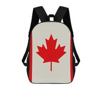 ERSTSNCK Retro Canada Flag Pattern Laptop Backpack for Travel Work Cute Bookbag Computer Backpack Casual Daypack