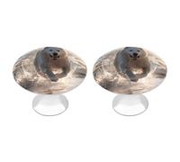 ERSTSNCK Running on The Beach Cabinet Knobs, 2-Pack Silver Stainless Steel Drawer Pulls with Screws, Elegant Hardware for Dressers, Kitchen,Cabinets & Desks