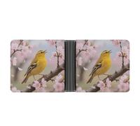 ERSTSNCK Rustic Birds Wallet for Men Bifold Rfid Blocking Slim Money Clip Front Pocket Wallet Card Holder