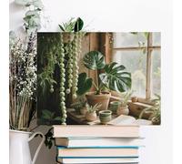 ERSTSNCK Sage Green Boho Wall Decor For Living Room Large Canvas Wall Art For Bedroom Modern Office Pictures Wall Artwork Landscape Paintings Canvas Art Prints Home Decorations 16x12inch(40x30cm)