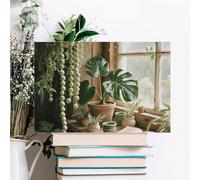 ERSTSNCK Sage Green Boho Wall Decor For Living Room Large Canvas Wall Art For Bedroom Modern Office Pictures Wall Artwork Landscape Paintings Canvas Art Prints Home Decorations 24x16inch(60x40cm)