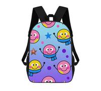 ERSTSNCK Scarf Happy Face Laptop Backpack for Travel Work Cute Bookbag Computer Backpack Casual Daypack