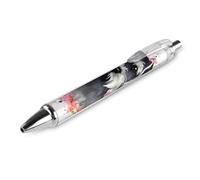 ERSTSNCK Schnauzer Black Ballpoint Pens Fine Point (0.5mm) Black Ink Pen Retractable Ball Point Pens with Comfortable Full Grip for Journaling, And Office Writing Ideal 1 PCS