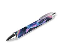 ERSTSNCK Sci-fi Whale Black Ballpoint Pens Fine Point (0.5mm) Black Ink Pen Retractable Ball Point Pens with Comfortable Full Grip for Journaling, And Office Writing Ideal 1 PCS