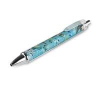 ERSTSNCK Sea Turtle-Blue Black Ballpoint Pens Fine Point (0.5mm) Black Ink Pen Retractable Ball Point Pens with Comfortable Full Grip for Journaling, And Office Writing Ideal 1 PCS