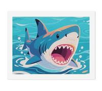 ERSTSNCK Shark Paint by Numbers for Adults Beginner 30x40cm DIY Painting Kit with HD Canvas & Acrylic Paints, Complete Crafts Set for Home Decor, Gifts, Stress Relief