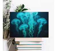 ERSTSNCK Siphonophore Wall Decor For Living Room Large Canvas Wall Art For Bedroom Modern Office Pictures Wall Artwork Landscape Paintings Canvas Art Prints Home Decorations 12x08inch(30x20cm)