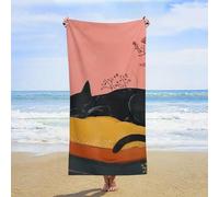 ERSTSNCK Sleep on Pillow Beach Towel Oversized 31" X 63" Absorbent Towels Quick Dry Pool Towel Lightweight Bath Towels Sandproof Beach Blanket for Gym Swimming Sports Travel Gifts