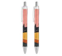 ERSTSNCK Sleep on Pillow Black Ballpoint Pens Fine Point (0.5mm) Black Ink Pen Retractable Ball Point Pens with Comfortable Full Grip for Journaling, And Office Writing Ideal 2 PCS