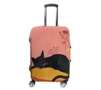 ERSTSNCK Sleep on Pillow Luggage Suitcase Covers Elastic Washable Cute Luggage Protector Travel Suitcase Protective Cover For Adult (Fit 19-32 Inch Luggages) X-Large, white, L, Sleep on Pillow