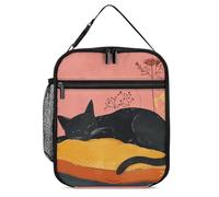 ERSTSNCK Sleep on Pillow Lunch Bag for Adults Reusable Insulated Lunchbox Leakproof Small Lunch Box Tote for Men & Women Portable Food Cooler Bag for Work, Office, Picnics