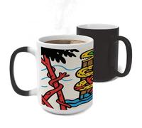 ERSTSNCK Snake Totem Pole Color Changing Mug Heat Changing Coffee Mug Funny Magic Cup Heat Sensitive Travel Mugs Novelty Coffee Cups Personalized Customized Gift for Men Women 11 Oz