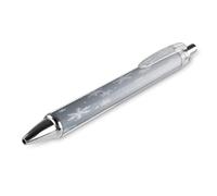 ERSTSNCK Snowflakes Black Ballpoint Pens Fine Point (0.5mm) Black Ink Pen Retractable Ball Point Pens with Comfortable Full Grip for Journaling, And Office Writing Ideal 1 PCS