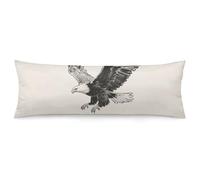 ERSTSNCK Soaring Eagle Body Pillow Pillowcase 20"x54" Lumbar Throw Pillow Covers with Hidden Zipper Breathable & Cozy Full Long Bodypillow Case Cover for Sleeping Bedroom Couch Sofa Decor