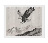 ERSTSNCK Soaring Eagle Diamond Painting Kits for Adults 16"x20" 5D Diamond Art Kits for Beginners DIY Full Drill Round Diamonds Gem Art Crafts Painting for Home Wall Decor