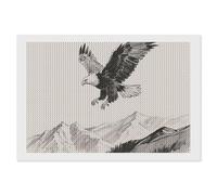 ERSTSNCK Soaring Eagle Diamond Painting Kits for Adults 8"x12" 5D Diamond Art Kits for Beginners DIY Full Drill Round Diamonds Gem Art Crafts Painting for Home Wall Decor